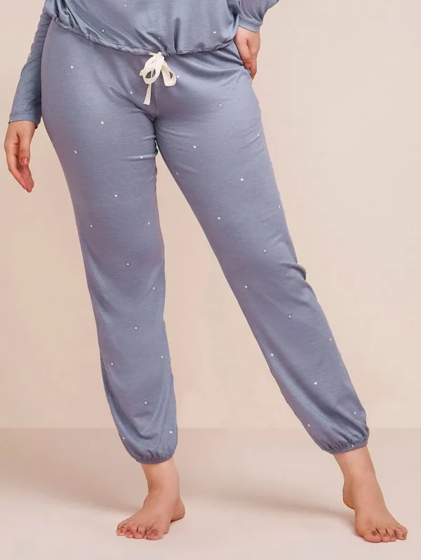 Pijama Longo Em Viscose Dreams Azul Lazuli - Image 2