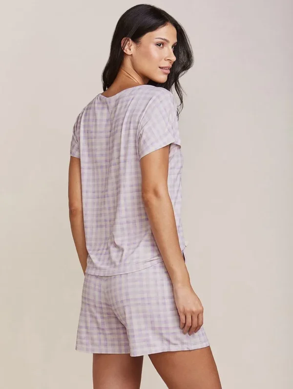 Short Doll Em Viscose Dreams Estampa Xadrez - Image 2
